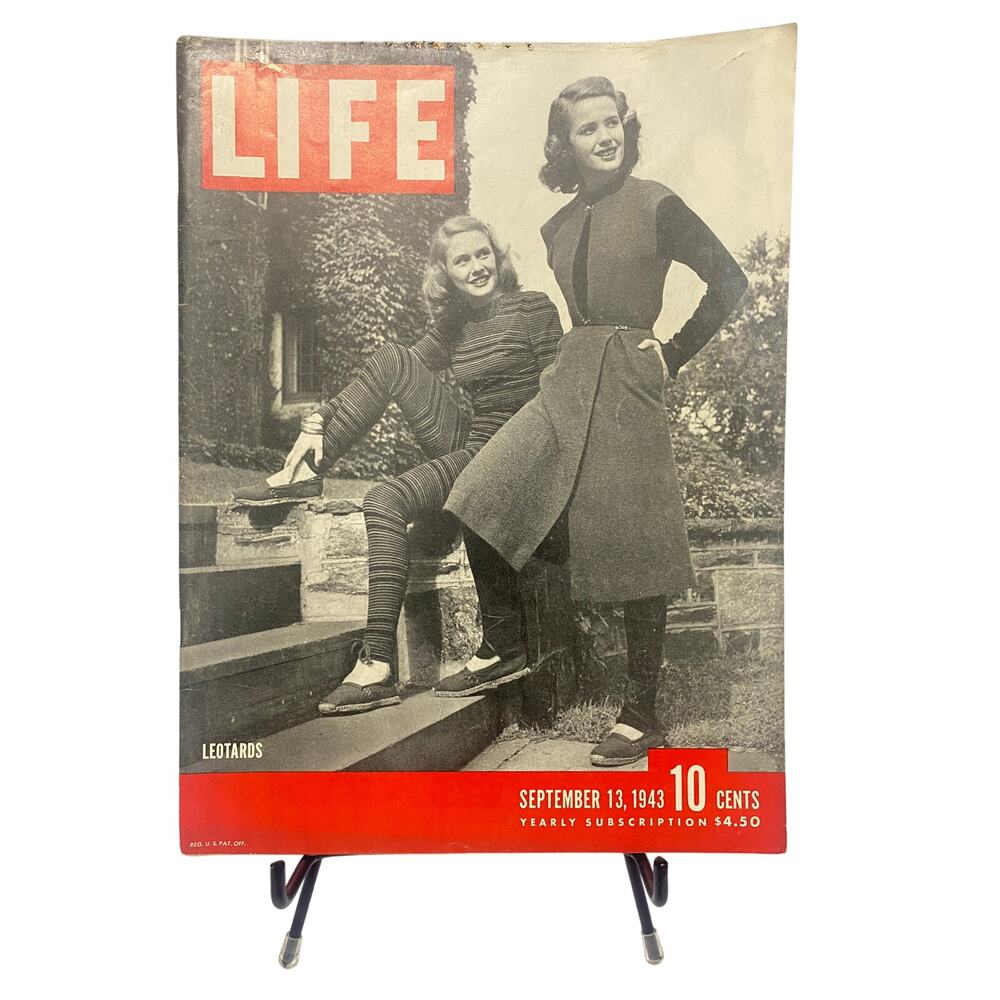 LIFE Magazine September 13 1943 Leotards on Cover WWII Kiska Island Joe Louis